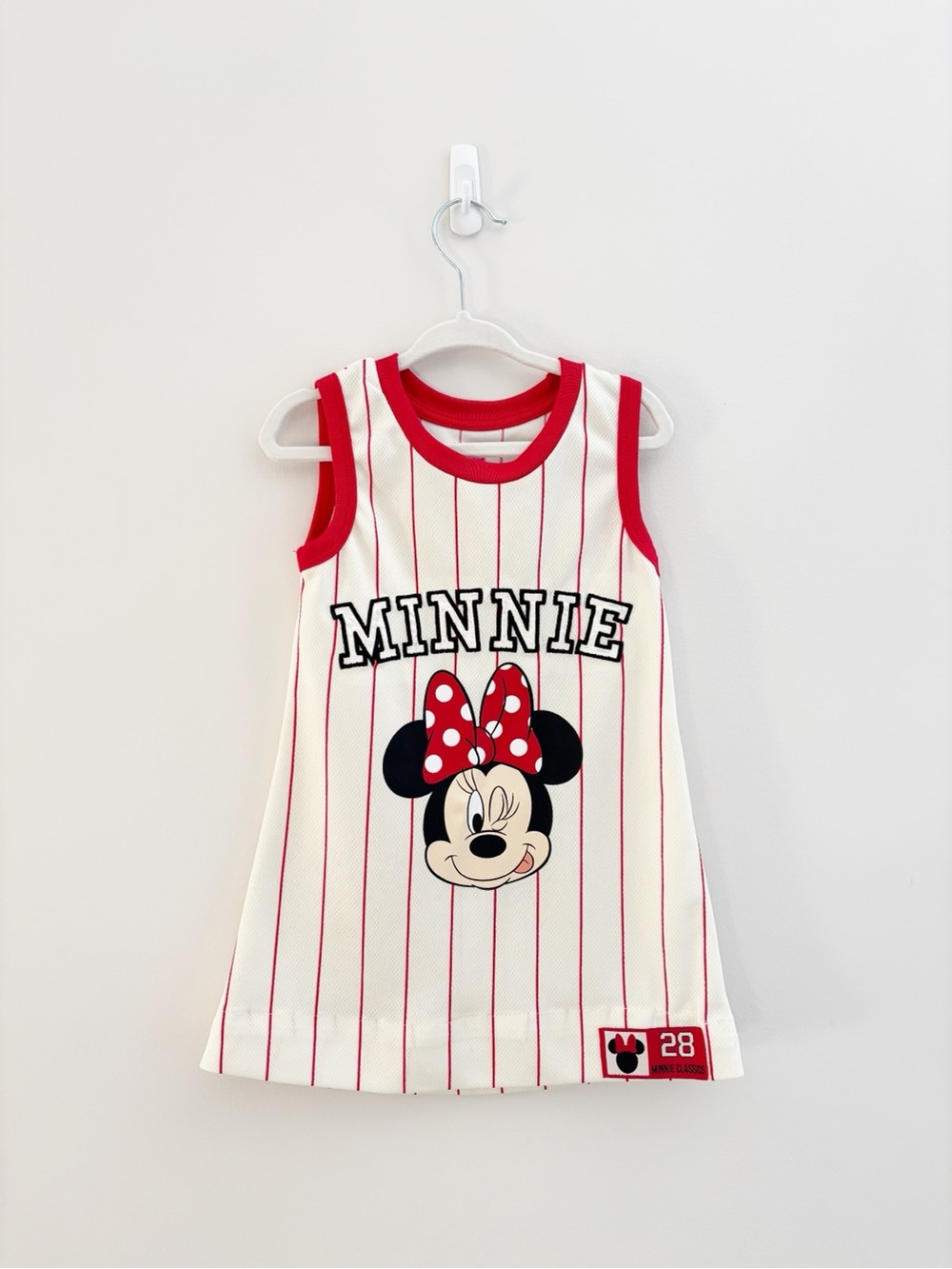 Minnie Mouse Red & White Jersey with Shorts - 4T